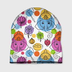 Шапка Индийские слоники, цвет: 3D-принт