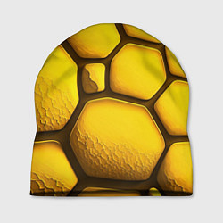 Шапка Желтые объемные плиты, цвет: 3D-принт