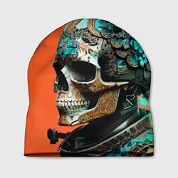 Шапка Art skull - irezumi - Japan, цвет: 3D-принт