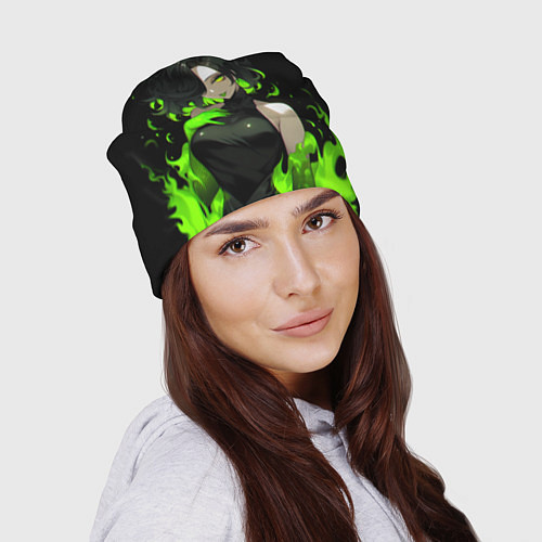 Шапка Токсичная девушка - зеленый / 3D-принт – фото 2