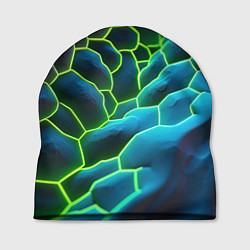 Шапка Зеленые текстурные плиты, цвет: 3D-принт