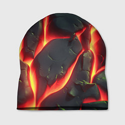 Шапка Красные плиты с лавой, цвет: 3D-принт