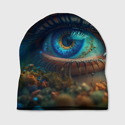 Шапка Неоновый глаз, цвет: 3D-принт
