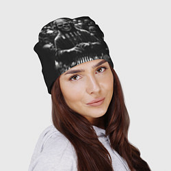 Шапка Скелеты и диджей на клубной вечеринке, цвет: 3D-принт — фото 2