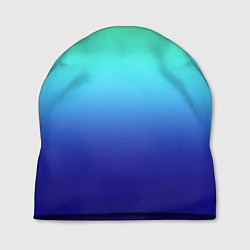 Шапка Градиент зелёно-синий, цвет: 3D-принт