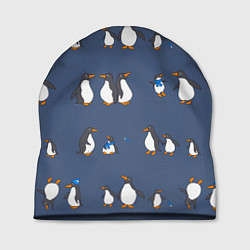Шапка Забавное семейство пингвинов