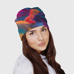 Шапка Акварельные краски, цвет: 3D-принт — фото 2
