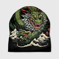Шапка Символ года зеленый дракон