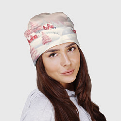 Шапка Снежное сияние ночи, цвет: 3D-принт — фото 2