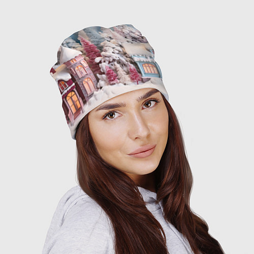 Шапка Рождественские огни на деревьях / 3D-принт – фото 2