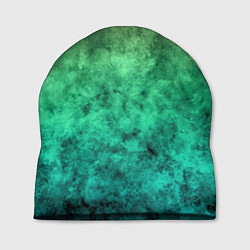 Шапка Абстракция - изумрудная текстура, цвет: 3D-принт