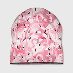 Шапка Стая розовых фламинго