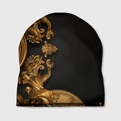 Шапка Золотые объемные узоры