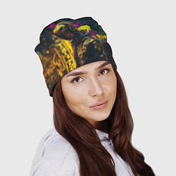 Шапка Андроид в золотом шлеме, цвет: 3D-принт — фото 2