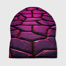 Шапка Фиолетовая абстрактная плитка
