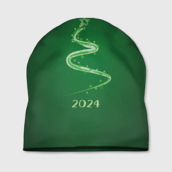 Шапка Стилизованная елка 2024, цвет: 3D-принт