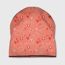 Шапка Love heart message pattern, цвет: 3D-принт