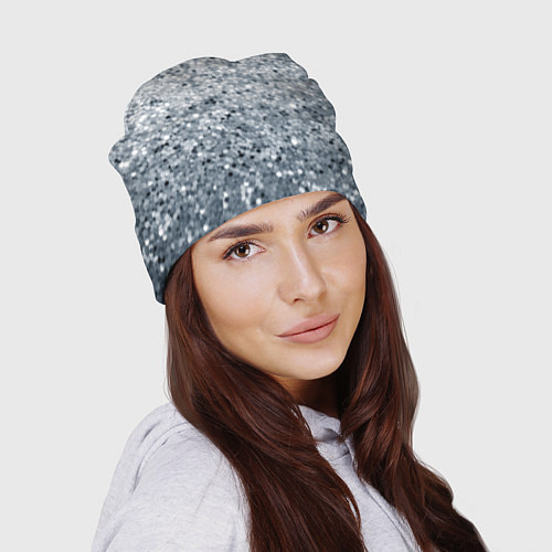 Шапка Серебряный гламур / 3D-принт – фото 2