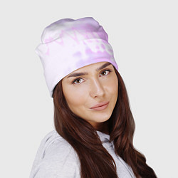 Шапка Нежная светло-сиреневая абстракция тай-дай, цвет: 3D-принт — фото 2