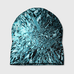 Шапка Эффект жидкого стекла бирюзовый, цвет: 3D-принт