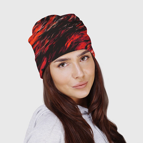 Шапка Чёрная и красная буря / 3D-принт – фото 2
