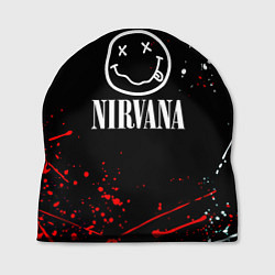 Шапка Nirvana брызги красок, цвет: 3D-принт