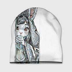 Шапка Застенчивый кролик, цвет: 3D-принт