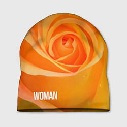 Шапка Оранжевая роза - woman