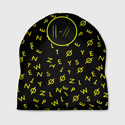 Шапка Twenty one pilots pattern rock yellow