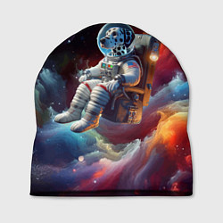 Шапка Космонавт далматинец в неоновой галактике, цвет: 3D-принт
