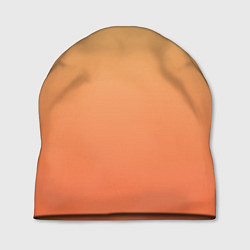 Шапка Градиент солнечный жёлто-оранжевый приглушённый, цвет: 3D-принт