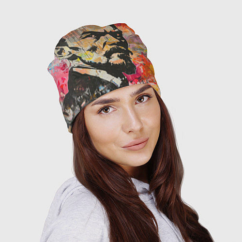 Шапка Граффити портрет Владимира Ленина / 3D-принт – фото 2