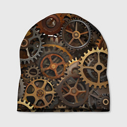 Шапка Стимпанк ржавые шестеренки текстура, цвет: 3D-принт