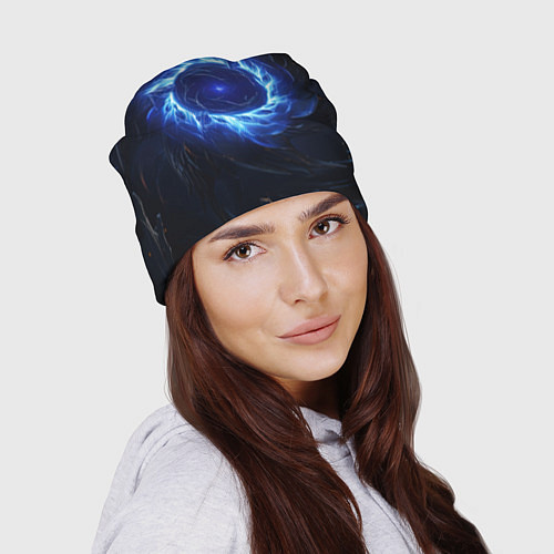 Шапка Синяя магическая абстракция / 3D-принт – фото 2