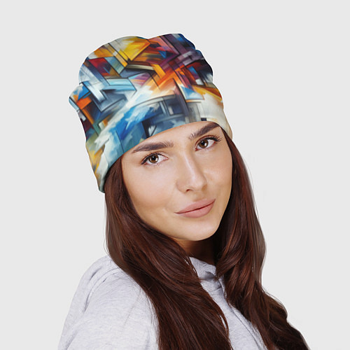 Шапка Абстрактные фигуры / 3D-принт – фото 2