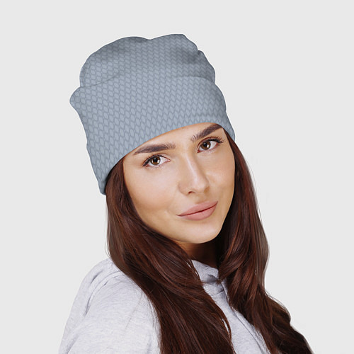 Шапка Серо-синий паттерн / 3D-принт – фото 2
