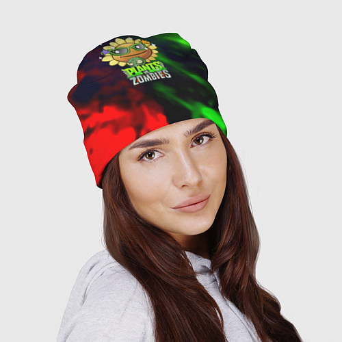 Шапка Plants vs zombies огненный градиент / 3D-принт – фото 2