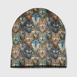 Шапка Волчий узор