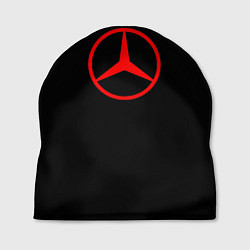 Шапка Mercedes logo red, цвет: 3D-принт