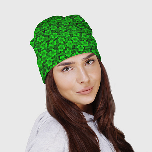 Шапка Клеверный узор паттерновый / 3D-принт – фото 2