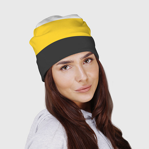 Шапка За веру царя и святую триединую Русь желтая / 3D-принт – фото 2