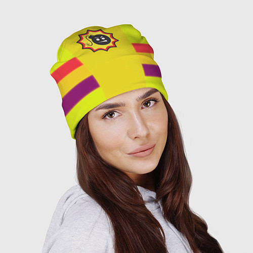 Шапка Serious Sam logo - yellow geometry / 3D-принт – фото 2