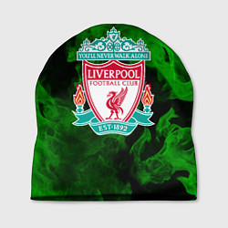 Шапка Liverpool green fire, цвет: 3D-принт