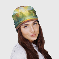 Шапка UFO In The Forest, цвет: 3D-принт — фото 2