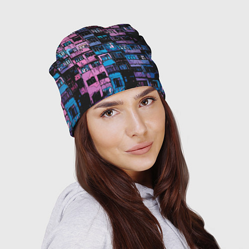 Шапка Панельки мультяшные паттерн-текстура / 3D-принт – фото 2