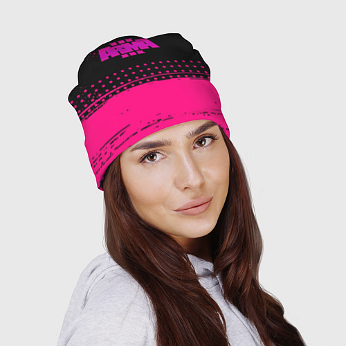 Шапка ARMA розовая геометрия / 3D-принт – фото 2
