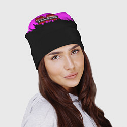 Шапка Tekken розовая геометрия, цвет: 3D-принт — фото 2