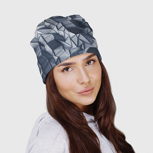 Шапка Геометрические грани / 3D-принт – фото 2