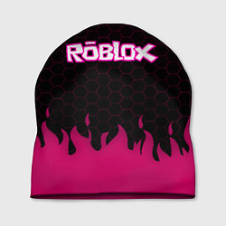 Шапка Roblox fire pink