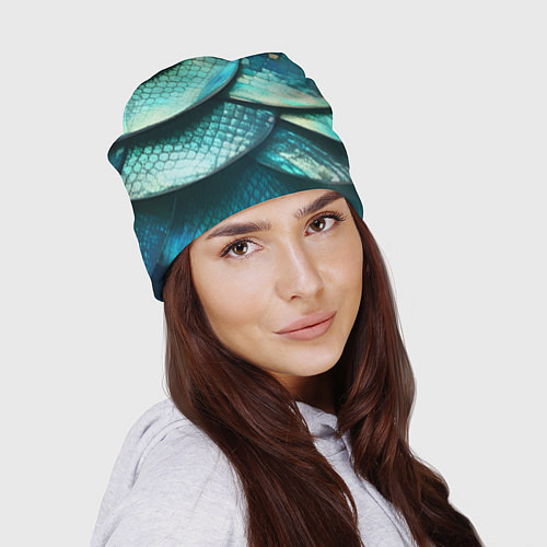 Шапка Чешуя крупной рыбы / 3D-принт – фото 2